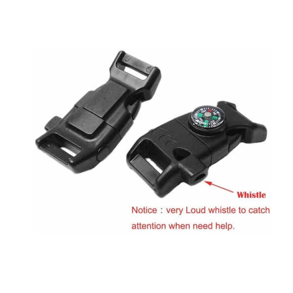 Compass Fire Starter Whistle Buckle NWT - Picture 3 of 4